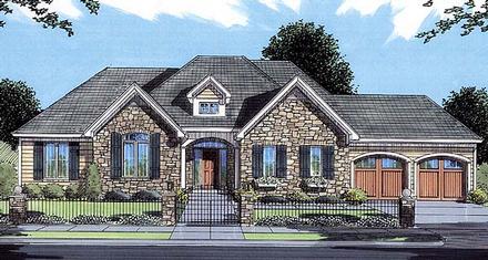 Bungalow Traditional Elevation of Plan 50054