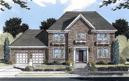 Colonial Elevation of Plan 50077