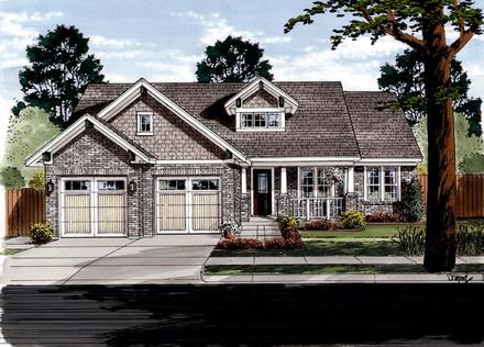 Craftsman Elevation of Plan 50088