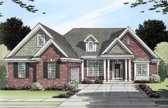 House Plan 50092 Elevation