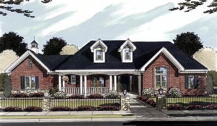 One-Story Ranch Elevation of Plan 50095
