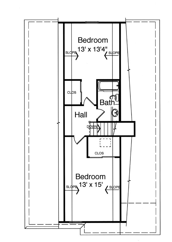 Narrow Lot Southern Level Two of Plan 50101