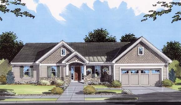 House Plan 50107 Elevation