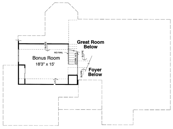 Craftsman One-Story Level Two of Plan 50111