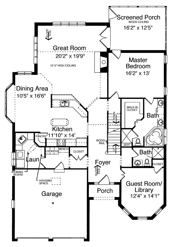 Narrow Lot Traditional Level One of Plan 50115