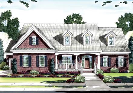 One-Story Ranch Elevation of Plan 50131