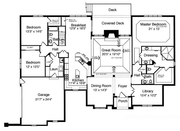 Ranch Level One of Plan 50132