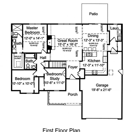 House Plan 50136 First Level Plan