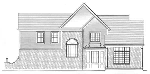  Rear Elevation of Plan 50143