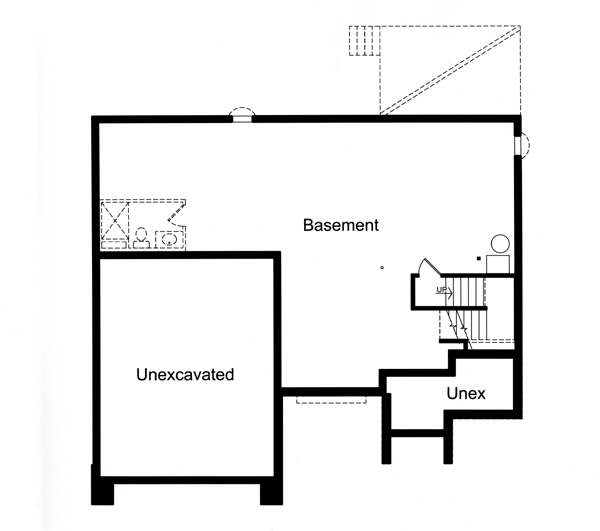 Coastal Traditional Lower Level of Plan 50145