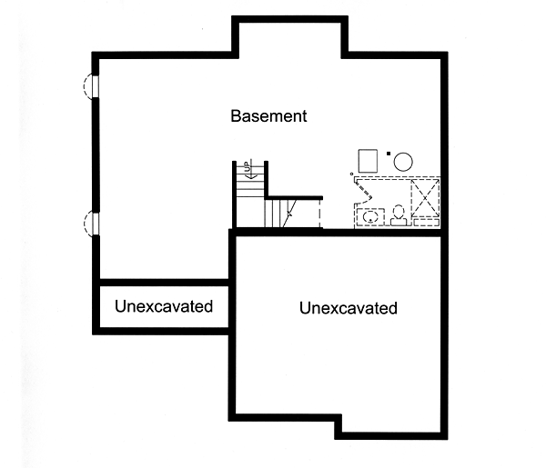 Traditional Lower Level of Plan 50146