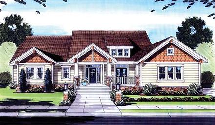 Craftsman Elevation of Plan 50159