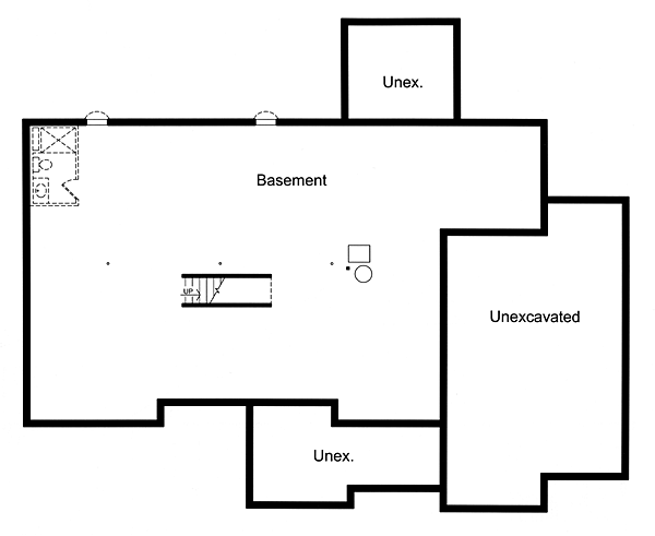 Traditional Lower Level of Plan 50161