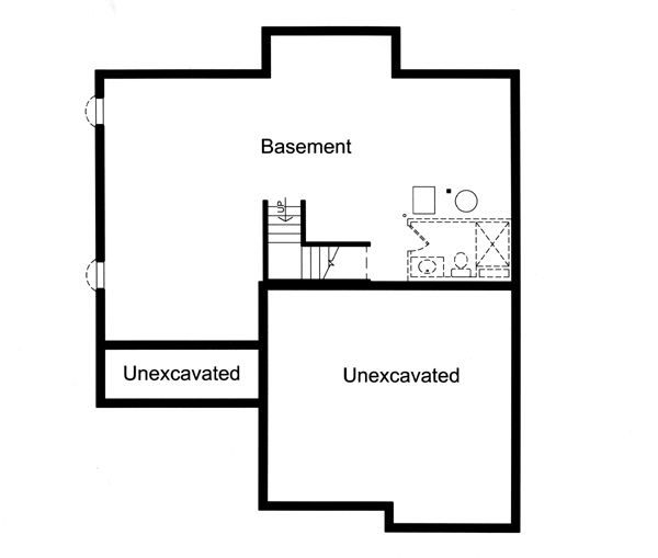 Traditional Lower Level of Plan 50162
