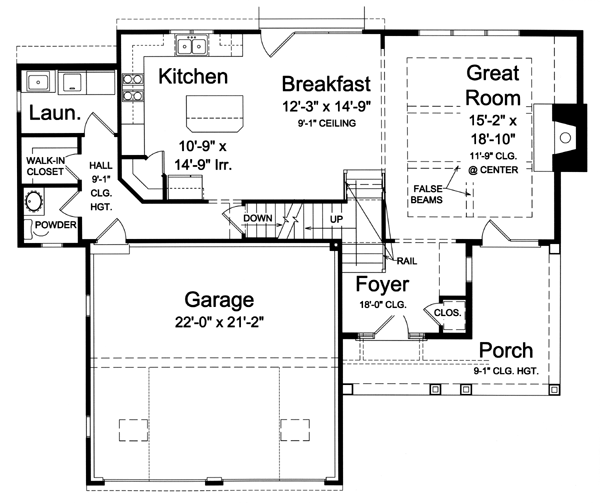 Craftsman Level One of Plan 50164