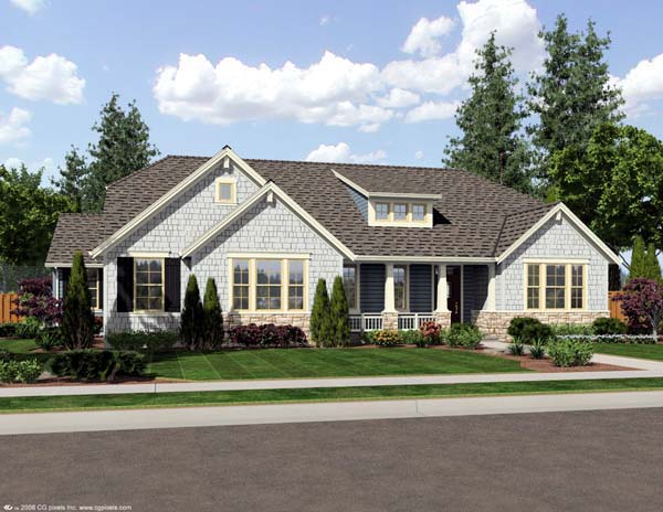 Plan 50171 | Ranch Style with 3 Bed, 3 Bath, 3 Car Garage