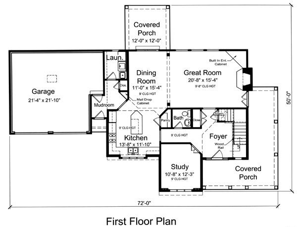 Country Traditional Level One of Plan 50181