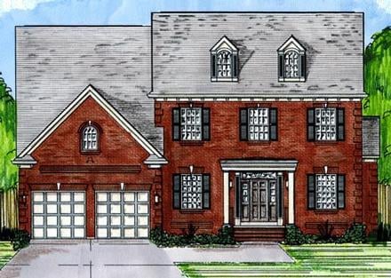 Craftsman Elevation of Plan 50194