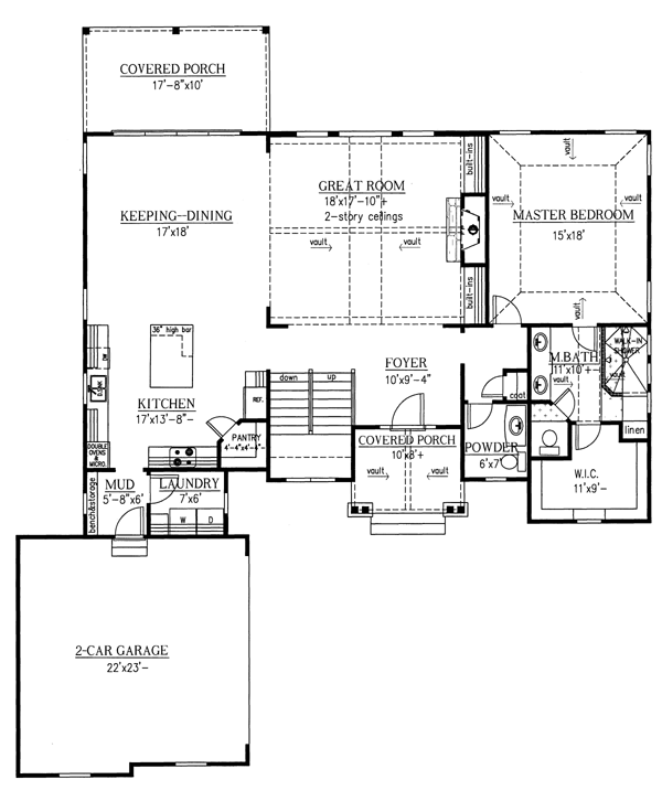 Craftsman Level One of Plan 50229