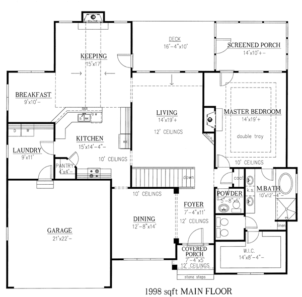 Ranch Level One of Plan 50238