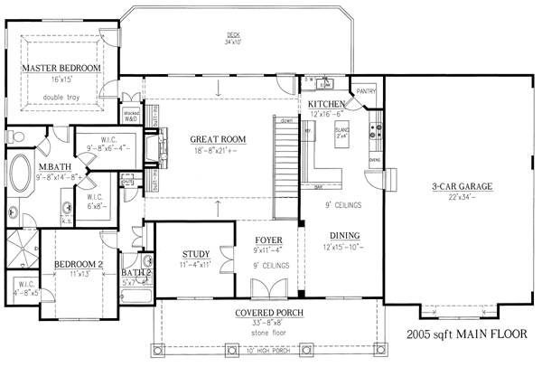 Craftsman Level One of Plan 50243