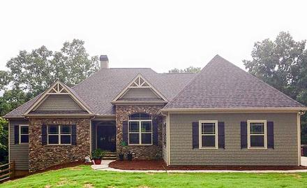 Country Craftsman Traditional Elevation of Plan 50266