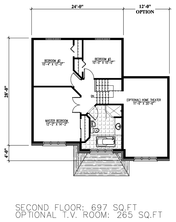 Contemporary Level Two of Plan 50306