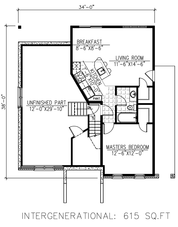  Lower Level of Plan 50308