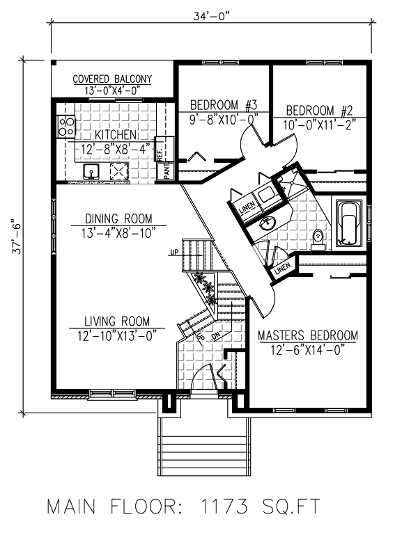 House Plan 50308 Level One