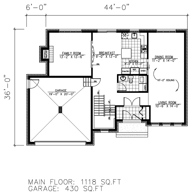 Contemporary Modern Level One of Plan 50323