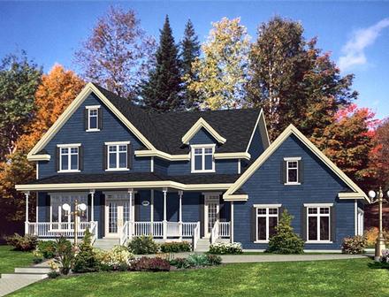 Country Farmhouse Traditional Elevation of Plan 50325