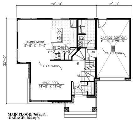 House Plan 50329 First Level Plan