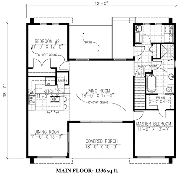 Contemporary Level One of Plan 50336