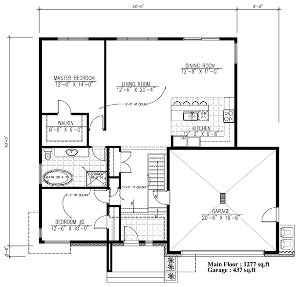 Contemporary Level One of Plan 50345