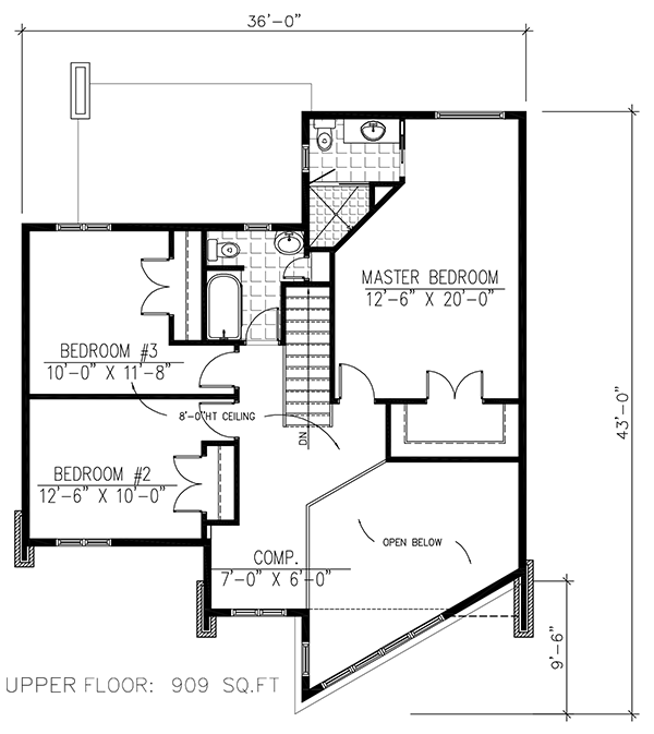 Contemporary Level Two of Plan 50348