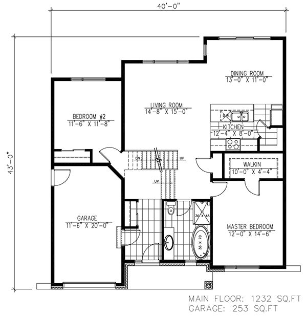 Contemporary Level One of Plan 50350