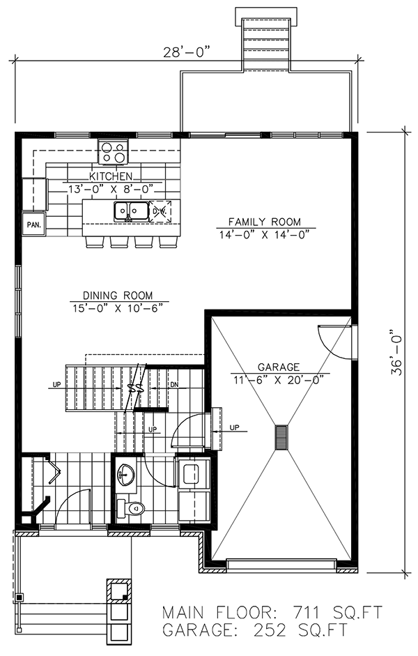 Contemporary Level One of Plan 50353