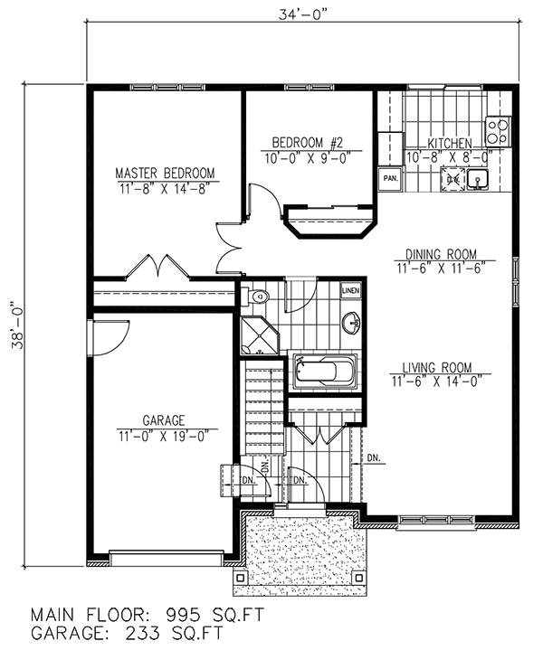 Contemporary Level One of Plan 50357