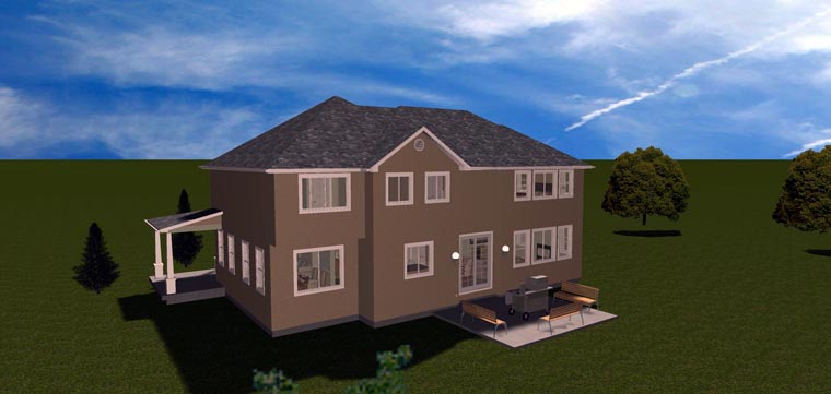 Plan with 4137 Sq. Ft., 7 Bedrooms, 4 Bathrooms, 3 Car Garage Picture 18