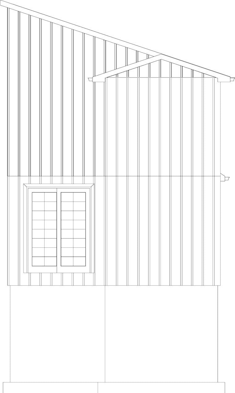  Rear Elevation of Plan 50430