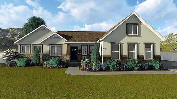 House Plan 50438 Elevation