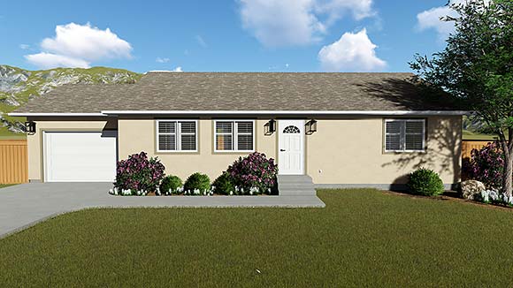 House Plan 50439 Elevation