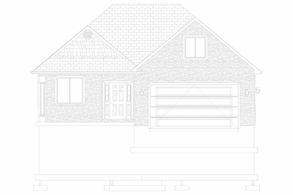 Plan with 3249 Sq. Ft., 5 Bedrooms, 3 Bathrooms, 2 Car Garage Picture 25