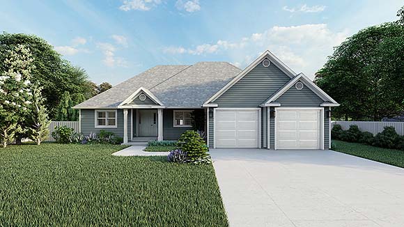 House Plan 50443 Elevation