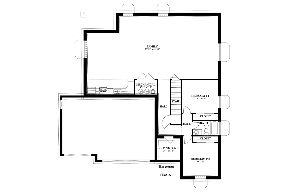  Lower Level of Plan 50445