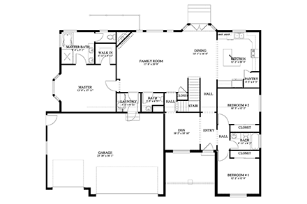 House Plan 50455 First Level Plan