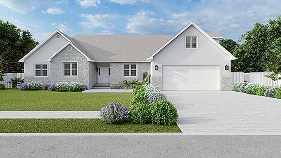 House Plan 50472 Elevation