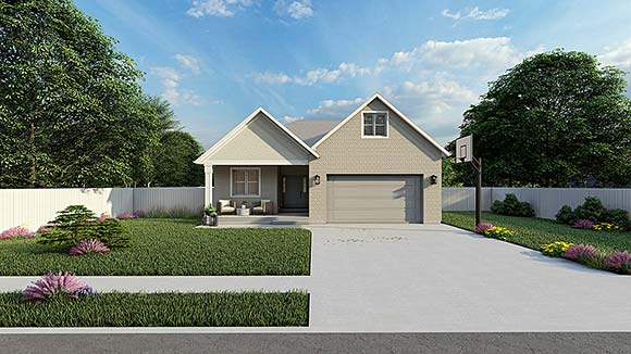 House Plan 50481 Elevation