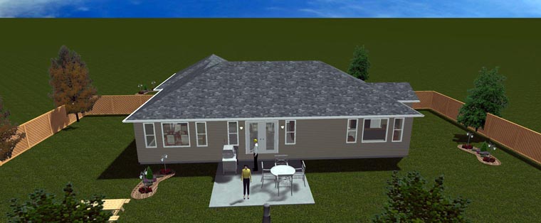 Plan with 3357 Sq. Ft., 5 Bedrooms, 3 Bathrooms, 2 Car Garage Picture 11