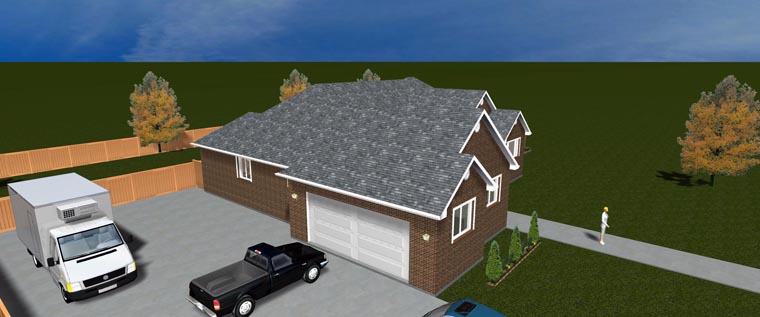 Plan with 4358 Sq. Ft., 6 Bedrooms, 4 Bathrooms, 2 Car Garage Picture 18